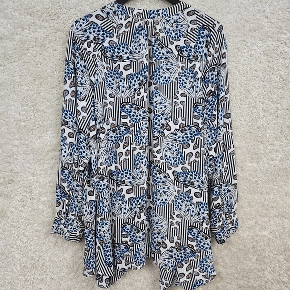 Melissa McCarthy‎ Seven7 Top Womens 2X Butterfly Lightweight Long Sleeve Flowy - Picture 10 of 14